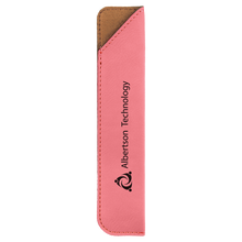 Load image into Gallery viewer, Personalized Laserable Leatherette Pen Sleeve, Personalized Engraving Gifts shipped from USA.