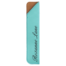 Load image into Gallery viewer, Personalized Laserable Leatherette Pen Sleeve, Personalized Engraving Gifts shipped from USA.