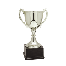 Load image into Gallery viewer, Silver Completed Zinc Cup Trophy with free custom plate
