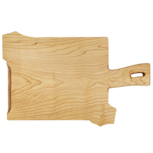 Load image into Gallery viewer, Maple Cutting Board with Walnut United State shape Inlay, Personalized Engraving Gifts shipped from USA.
