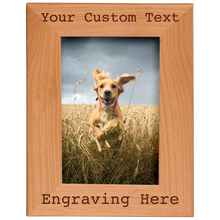 Load image into Gallery viewer, Personalized Genuine Red Alder Picture Frame