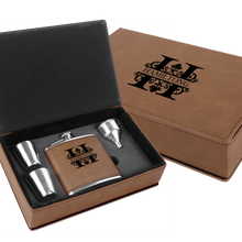 Load image into Gallery viewer, Leatherette Flask Sets