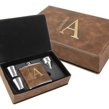 Load image into Gallery viewer, Leatherette Flask Sets