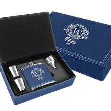 Load image into Gallery viewer, Leatherette Flask Sets