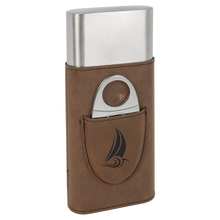 Load image into Gallery viewer, Custom Leatherette Cigar Case with Cutter