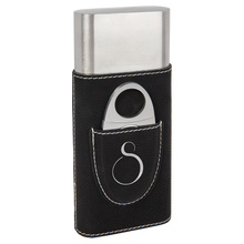 Load image into Gallery viewer, Custom Leatherette Cigar Case with Cutter
