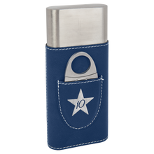 Load image into Gallery viewer, Custom Leatherette Cigar Case with Cutter