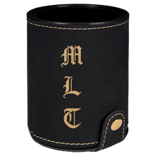 Load image into Gallery viewer, Personalized Laserable Leatherette Dice Cup with 5 Dice, Personalized Engraving Gifts shipped from USA.