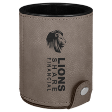 Load image into Gallery viewer, Personalized Laserable Leatherette Dice Cup with 5 Dice, Personalized Engraving Gifts shipped from USA.