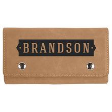 Load image into Gallery viewer, Personalized Laserable Leatherette Card & Dice Set, Personalized Engraving Gifts shipped from USA.