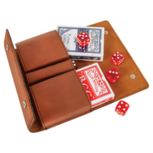 Load image into Gallery viewer, Personalized Laserable Leatherette Card & Dice Set, Personalized Engraving Gifts shipped from USA.
