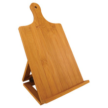 Load image into Gallery viewer, Bamboo Chef&#39;s Easel Tablet Holder
