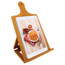 Load image into Gallery viewer, Bamboo Chef&#39;s Easel Tablet Holder
