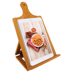 Bamboo Chef's Easel Tablet Holder