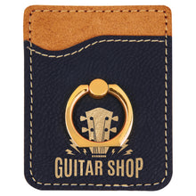 Load image into Gallery viewer, Laserable Leatherette Phone Wallet with Ring, Personalized Engraving Gifts shipped from USA.