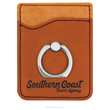 Load image into Gallery viewer, Laserable Leatherette Phone Wallet with Ring, Personalized Engraving Gifts shipped from USA.