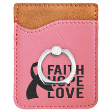 Load image into Gallery viewer, Laserable Leatherette Phone Wallet with Ring, Personalized Engraving Gifts shipped from USA.