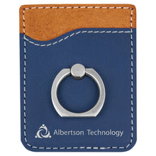 Load image into Gallery viewer, Laserable Leatherette Phone Wallet with Ring, Personalized Engraving Gifts shipped from USA.