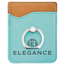 Load image into Gallery viewer, Laserable Leatherette Phone Wallet with Ring, Personalized Engraving Gifts shipped from USA.
