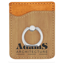 Load image into Gallery viewer, Laserable Leatherette Phone Wallet with Ring, Personalized Engraving Gifts shipped from USA.
