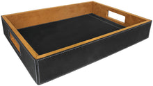 Load image into Gallery viewer, Custom 16" x 12" Laserable Leatherette Serving Tray, Personalized Engraving Gifts shipped from USA.