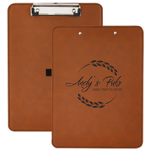 Load image into Gallery viewer, Custom Leatherette Clipboard