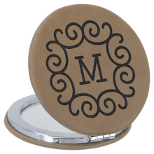 Load image into Gallery viewer, Custom Compact Mirror, Leatherette
