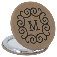 Load image into Gallery viewer, Custom Compact Mirror, Leatherette
