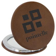 Load image into Gallery viewer, Custom Compact Mirror, Leatherette