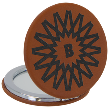 Load image into Gallery viewer, Custom Compact Mirror, Leatherette