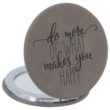 Load image into Gallery viewer, Custom Compact Mirror, Leatherette