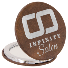 Load image into Gallery viewer, Custom Compact Mirror, Leatherette