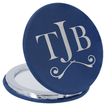 Load image into Gallery viewer, Custom Compact Mirror, Leatherette