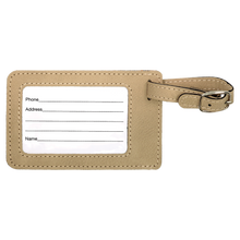 Load image into Gallery viewer, Custom Leatherette Luggage Tag
