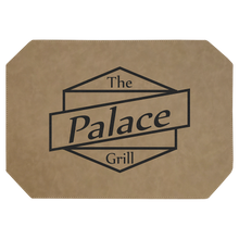 Load image into Gallery viewer, Custom 12" x 17" Laserable Leatherette Placemat, Personalized Engraving Gifts shipped from USA.