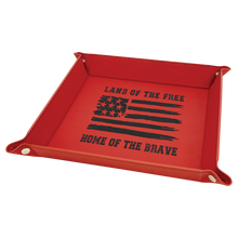Load image into Gallery viewer, Custom Laser Leatherette Snap Up Tray, Personalized Engraving Gifts shipped from USA.