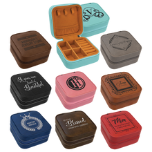 Load image into Gallery viewer, Custom Leatherette Travel Jewelry Box