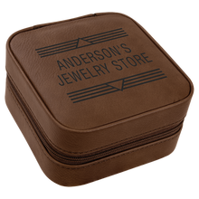 Load image into Gallery viewer, Custom Leatherette Travel Jewelry Box