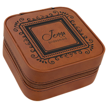 Load image into Gallery viewer, Custom Leatherette Travel Jewelry Box