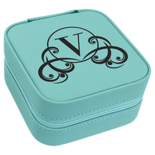 Load image into Gallery viewer, Custom Leatherette Travel Jewelry Box
