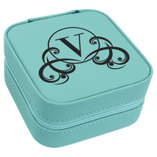 Load image into Gallery viewer, Custom Leatherette Travel Jewelry Box