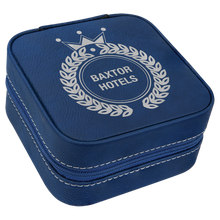 Load image into Gallery viewer, Custom Leatherette Travel Jewelry Box
