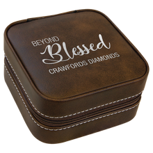 Load image into Gallery viewer, Custom Leatherette Travel Jewelry Box
