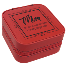 Load image into Gallery viewer, Custom Leatherette Travel Jewelry Box