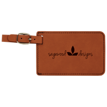 Load image into Gallery viewer, Custom Leatherette Luggage Tag