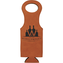 Load image into Gallery viewer, Custom Leatherette Wine Bag