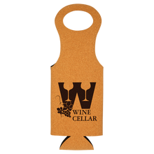 Load image into Gallery viewer, Custom Leatherette Wine Bag