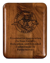 Load image into Gallery viewer, Elliptical Edge Round Corner Genuine Walnut Plaque