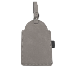 Load image into Gallery viewer, 5" x 3 1/4" Laserable Leatherette Golf Bag Tag with 3 Wooden Tees