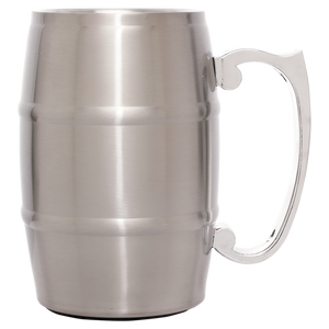 17 oz. Stainless Steel Barrel Mug with Handle